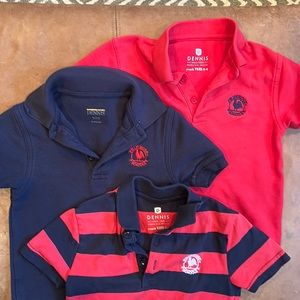 3 Primrose Uniform Polos Size Y2XS 3-4T